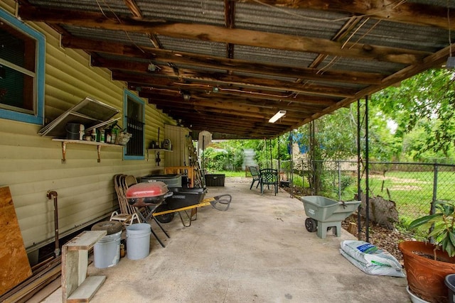 1817 Mcdaniel St, Houston, TX 77093 - view of patio featuring fence