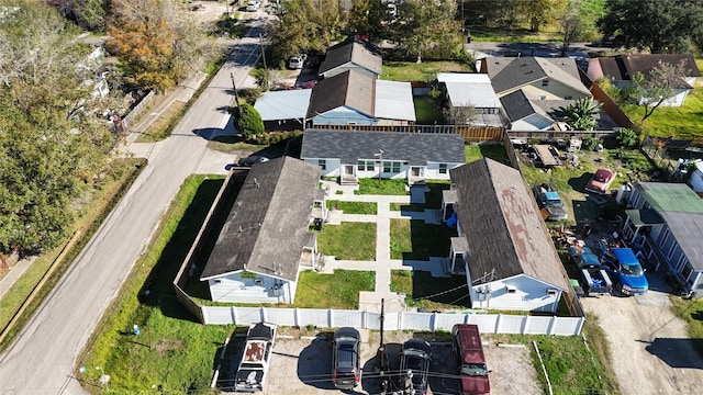 bird's eye view with a residential view