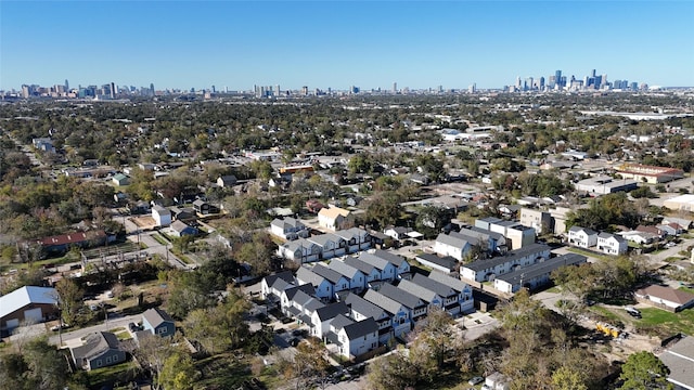 aerial view featuring a view of city