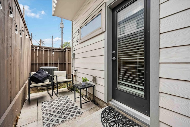 exterior space with fence