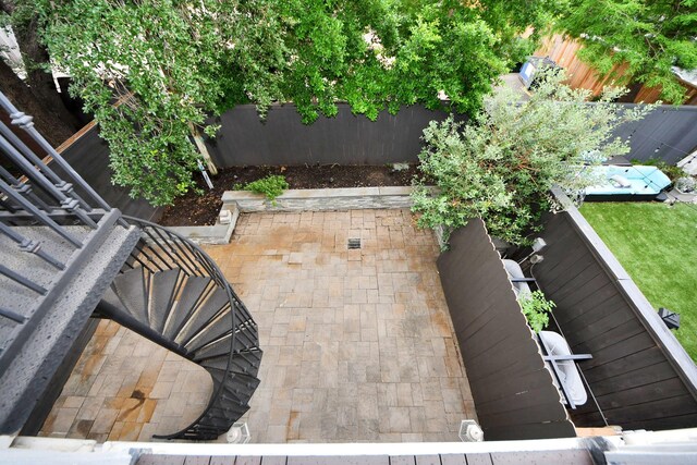 403 W Pierce St W, Houston, TX 77019 - view of patio with a fenced backyard