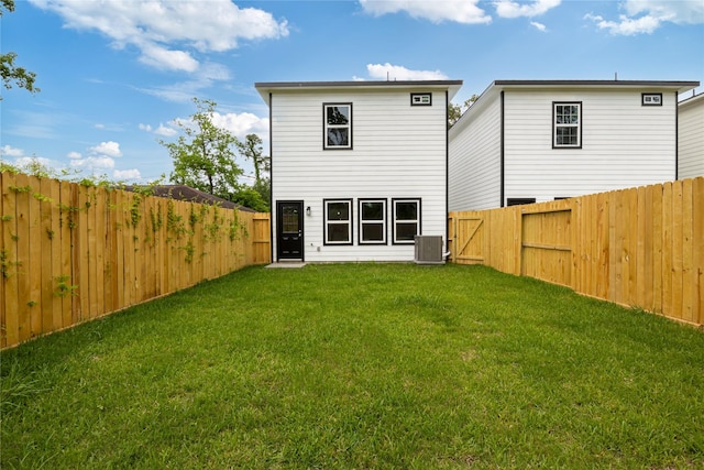8161 Crestview Dr, Houston, TX 77028 - rear view of house featuring central AC unit