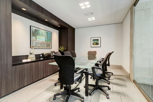 office featuring visible vents