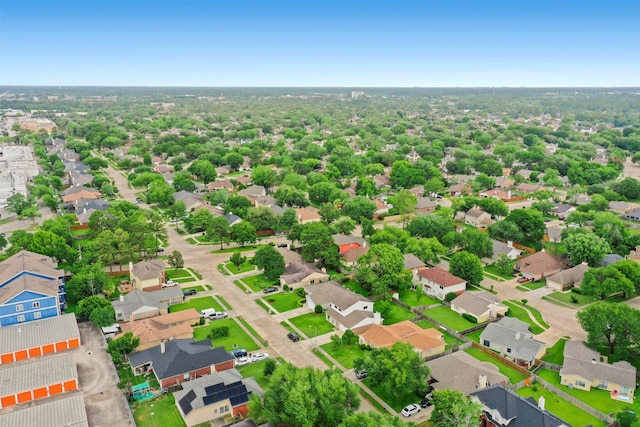 bird's eye view with a residential view