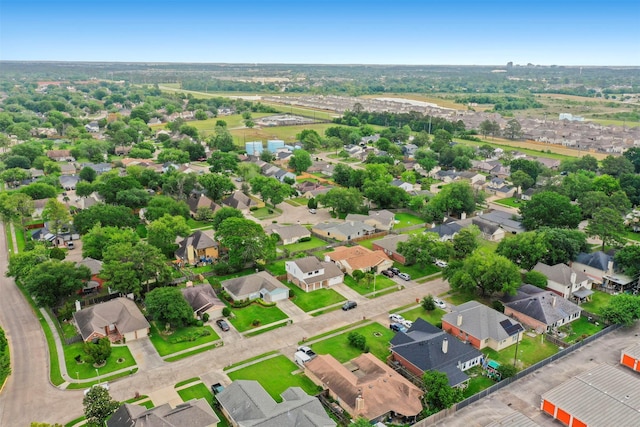 aerial view featuring a residential view