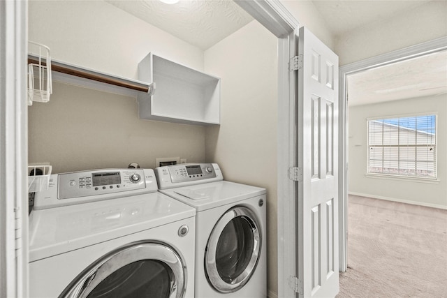 7824 Stoneyway Dr, Houston, TX 77040 - laundry area featuring laundry area, washer and clothes dryer, and carpet flooring