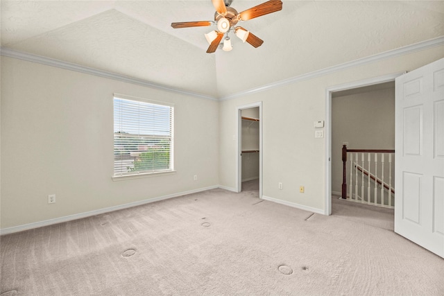 7824 Stoneyway Dr, Houston, TX 77040 - unfurnished bedroom featuring carpet floors, crown molding, and a spacious closet