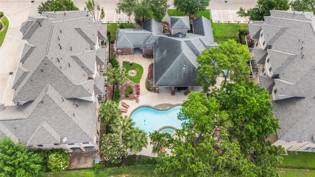 7824 Stoneyway Dr, Houston, TX 77040 - aerial view with a residential view