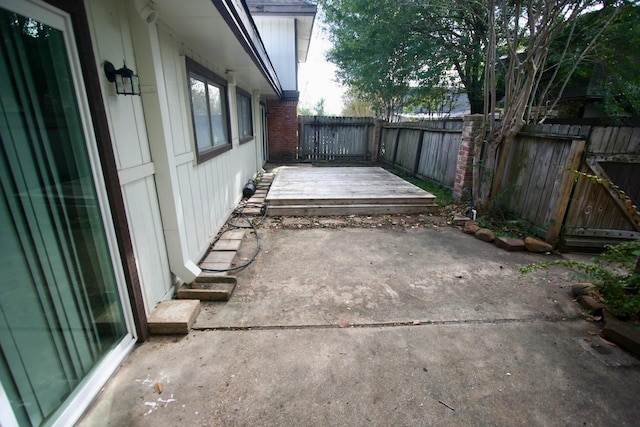 12024 Mighty Oak Dr Unit A, Houston, TX 77066 - view of patio with a fenced backyard and a wooden deck