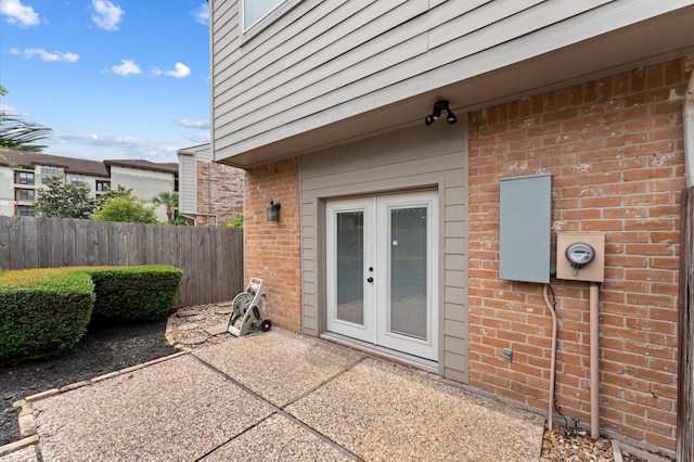 7545 Brompton St Unit 7545, Houston, TX 77025 - view of patio / terrace with french doors
