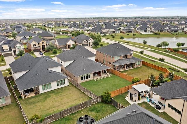 720 Serenity View Ln, Katy, TX 77493 - aerial view with a residential view and a water view