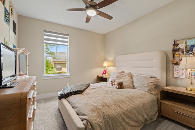 720 Serenity View Ln, Katy, TX 77493 - carpeted bedroom with baseboards and ceiling fan