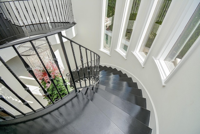 view of stairs