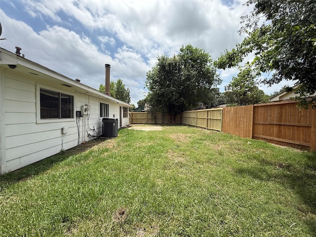 6410 Rancho Blanco Ct, Houston, TX 77083 - view of yard featuring central AC unit