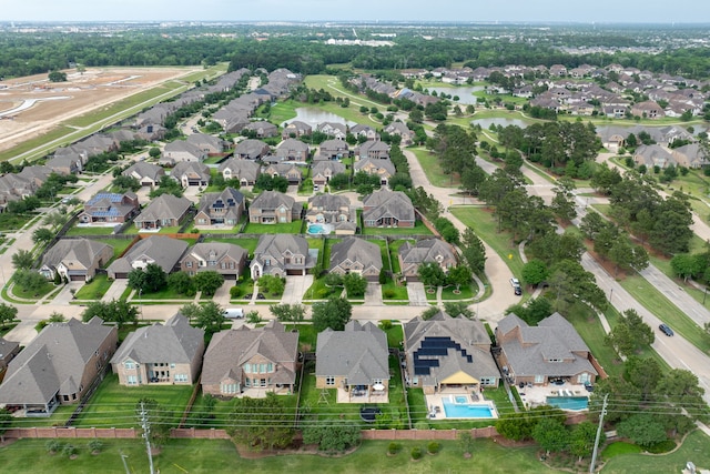 3422 Leaning Willow Dr, Katy, TX 77494 - bird's eye view with a water view and a residential view