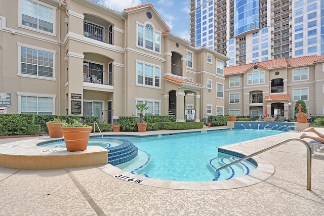 view of pool