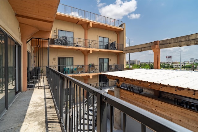 view of balcony