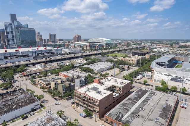 bird's eye view featuring a view of city