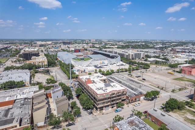 birds eye view of property featuring a view of city