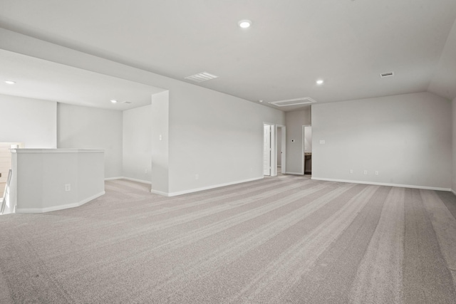 2340 Mooneye Ct, Conroe, TX 77384 - spare room featuring recessed lighting, light colored carpet, visible vents, and baseboards