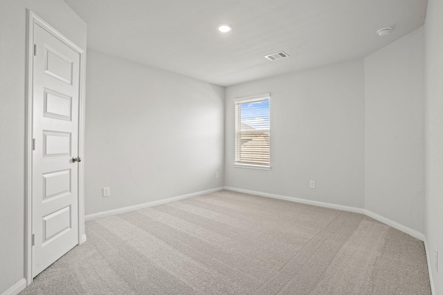 2340 Mooneye Ct, Conroe, TX 77384 - carpeted spare room with recessed lighting, baseboards, and visible vents