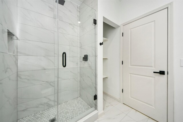 600 Rd 5105, Cleveland, TX 77327 - full bathroom featuring marble finish floor and a shower stall