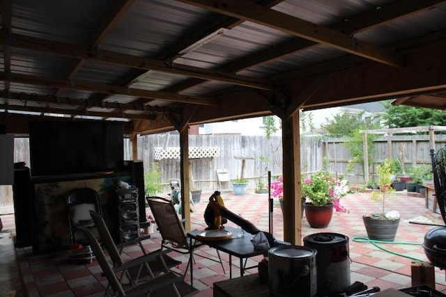 9222 Chesney Downs Dr, Houston, TX 77083 - fenced backyard with a patio area