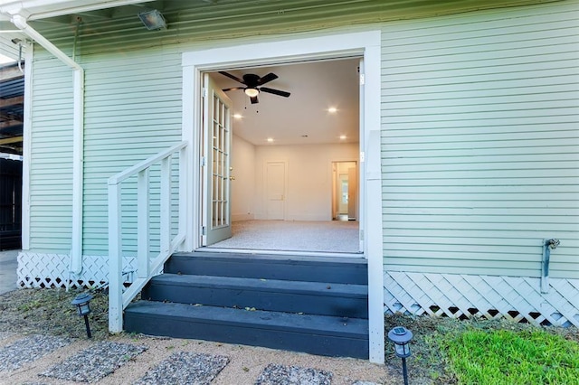 view of exterior entry