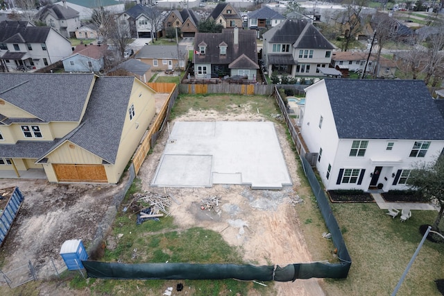 drone / aerial view featuring a residential view
