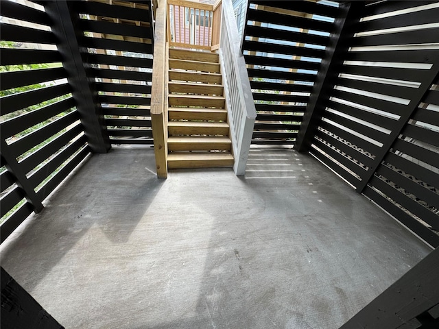 1411 30th St, Galveston, TX 77550 - view of patio featuring stairway