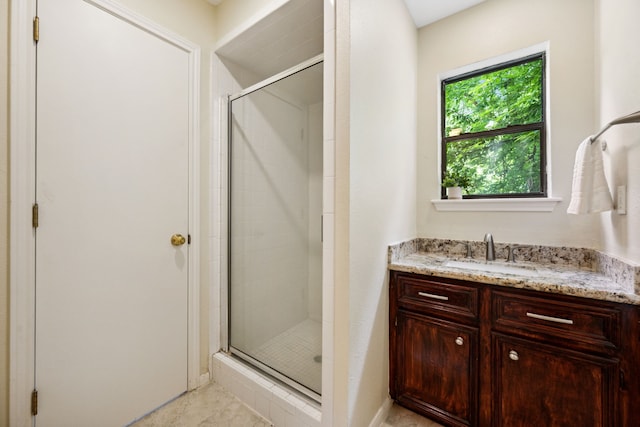 40206 Colfax Rd, Magnolia, TX 77354 - bathroom with a shower stall and vanity