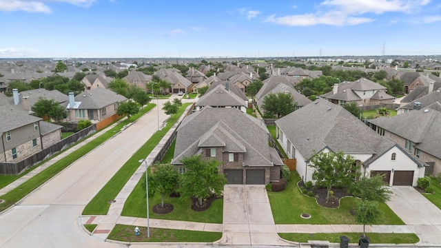 bird's eye view featuring a residential view