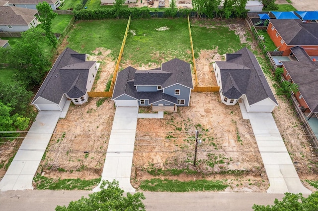 birds eye view of property featuring a residential view