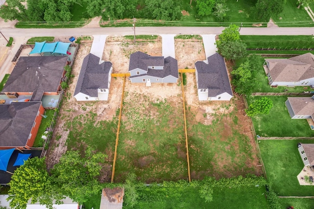 drone / aerial view with a residential view
