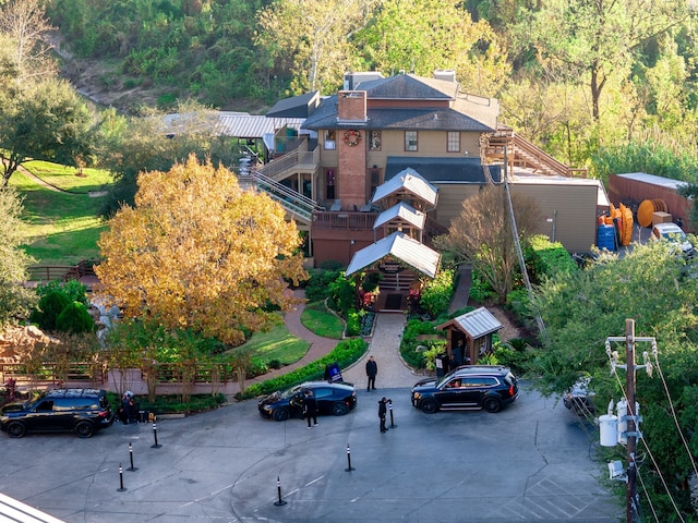 6115 Hamman St, Houston, TX 77007 - aerial view of property and surrounding area featuring a forest