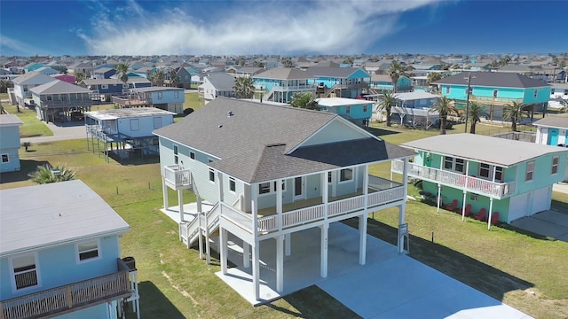 4206 Mason Dr, Galveston, TX 77554 - aerial view with a residential view