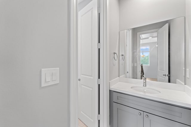 bathroom with vanity