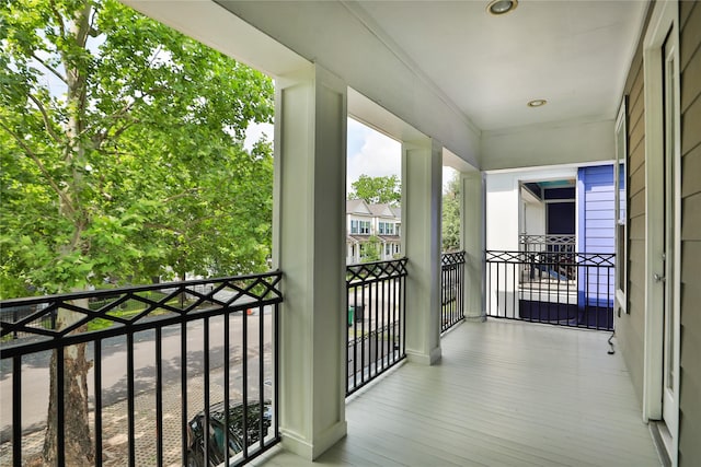 view of balcony