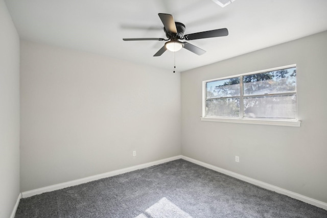 6531 Coral Ridge Rd, Houston, TX 77069 - carpeted spare room with baseboards and ceiling fan