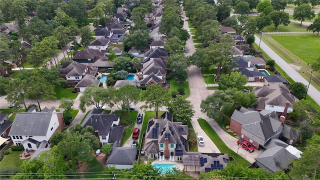 13414 Autumn Valley Dr, Cypress, TX 77429 - aerial perspective of suburban area featuring a pool area