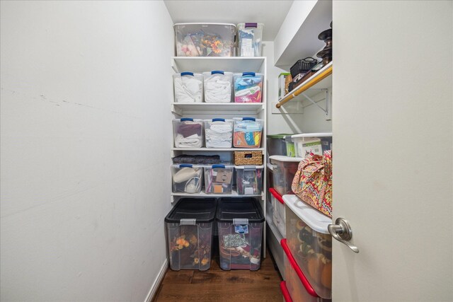 view of storage area