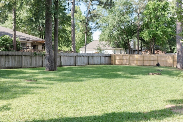 view of yard with fence private yard