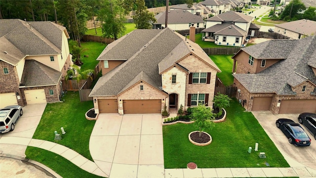 bird's eye view featuring a residential view