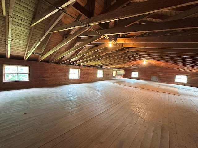 view of attic