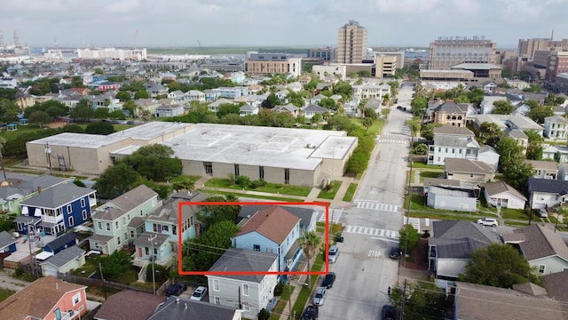 805 10th St, Galveston, TX 77550 - birds eye view of property with a residential view