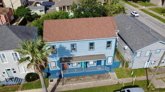805 10th St, Galveston, TX 77550 - drone / aerial view featuring a residential view