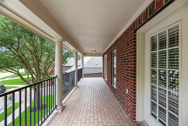view of balcony