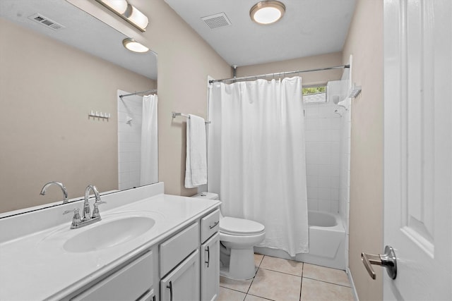 1635 Ashton Village Dr, Spring, TX 77386 - full bath featuring toilet, tile patterned floors, visible vents, and vanity
