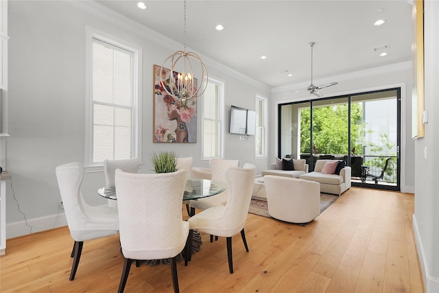6113 Nicholas Grove Pl, Houston, TX 77055 - dining area featuring baseboards, recessed lighting, and light wood-style flooring