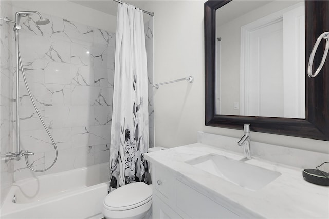 6113 Nicholas Grove Pl, Houston, TX 77055 - bathroom with toilet, shower / bath combo, and vanity
